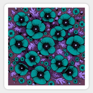 Poppy Flower Sticker